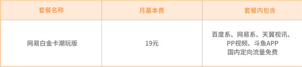 郑州电信网易白金卡潮玩版套餐资费 电信网易白金卡潮玩版套餐资费